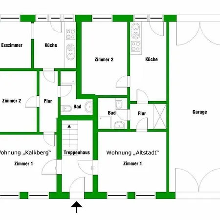Апартаменты Komfortable Und Gepflegte Fuer Zwei Bis Vier Personen Mit Separatem Bad Und Separater Kueche *